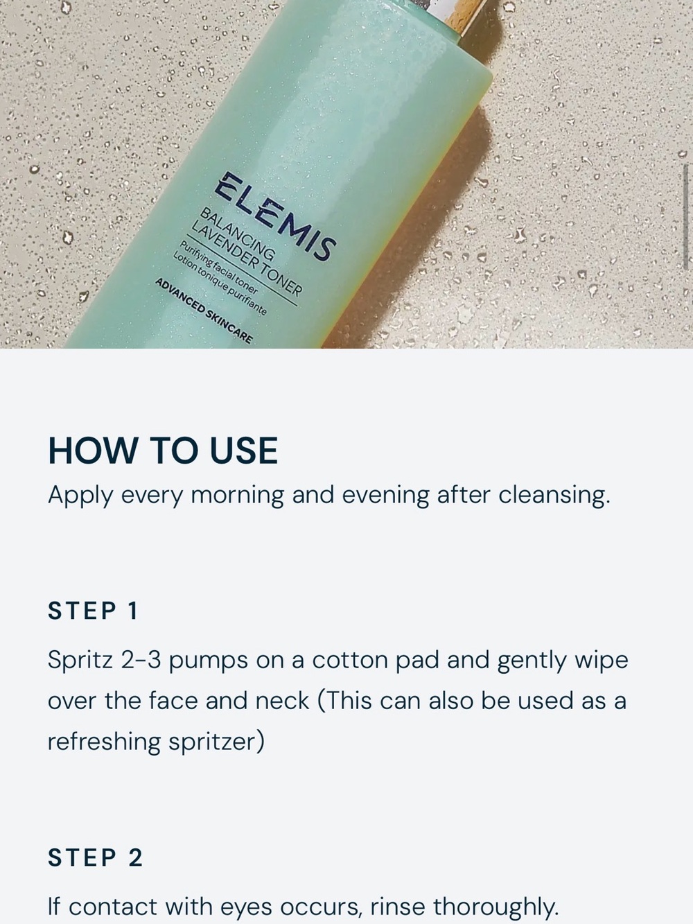 ELEMIS Balancing Lavender Toner - Picture 6 of 7